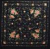 Handmade Manila Embroidered Shawl. Natural Silk. Ref.1011163NNGCO 380.165€ #500351011163NNGCO